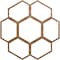 Ekena Millwork Florin Wood Fretwork Pierced Ceiling Medallion, Walnut, 24"OD x 8 1/2"ID x 3/8"T CMWP24X24X0375FOWA - alternate 1